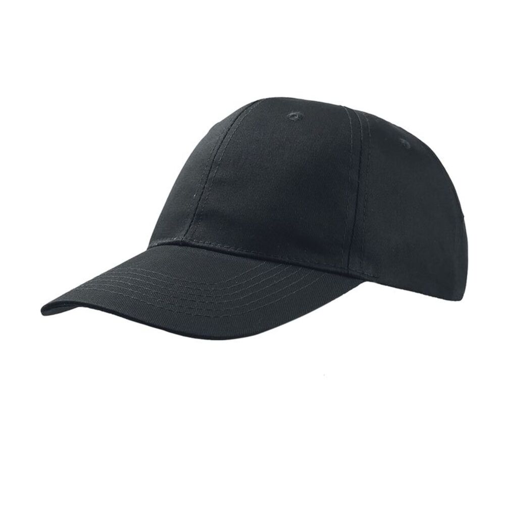 Atlantis Start 6 Panel Baseball Cap (Pack of 2) / Black